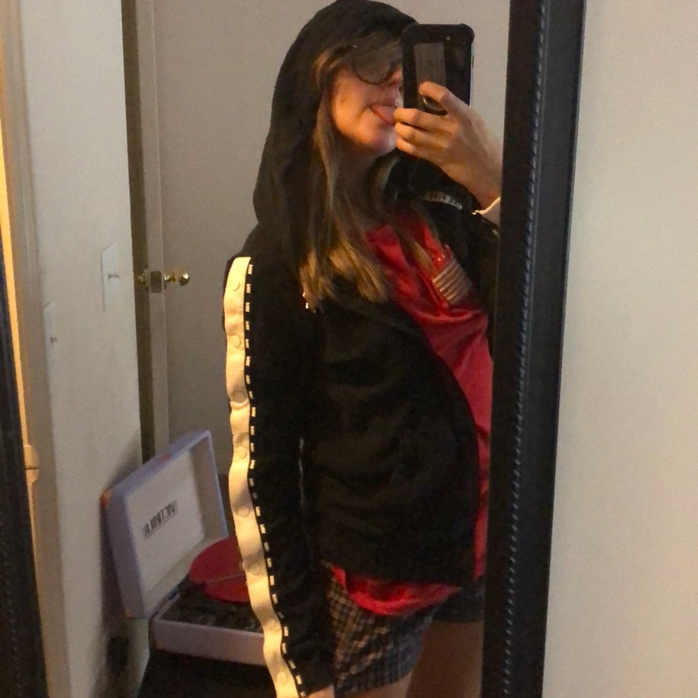 VS LOVE PINK zip up jacket with hood